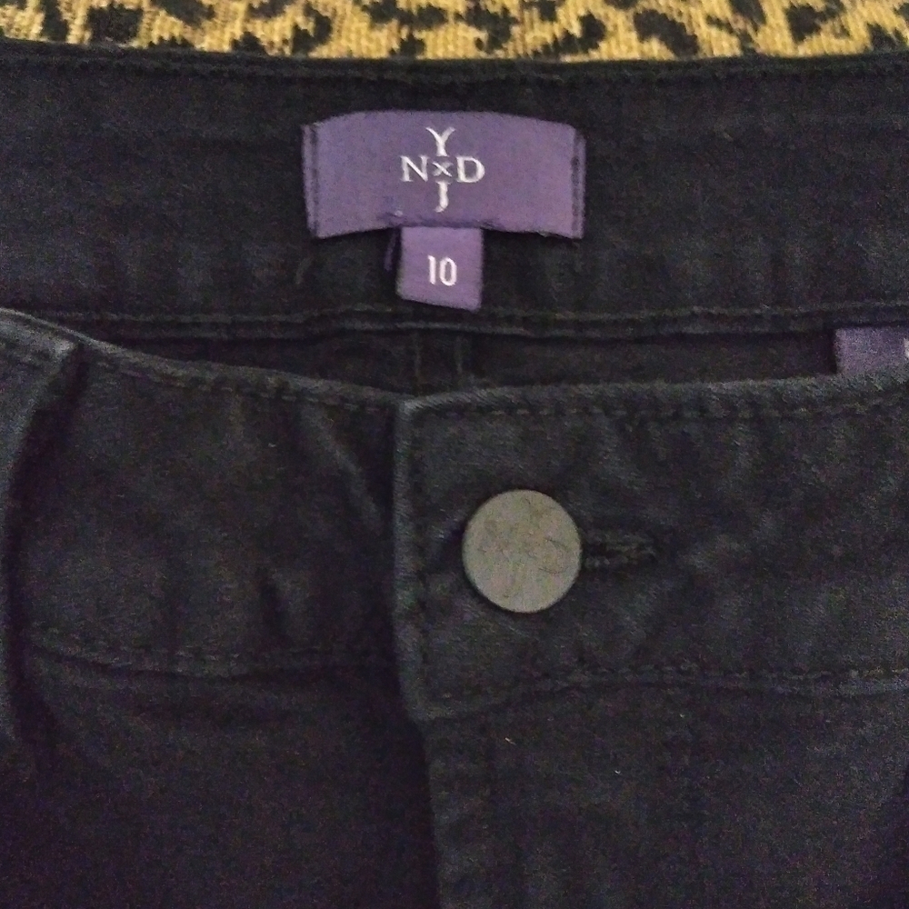 NYDJ black jean sparkly leggings - Picture 4 of 9
